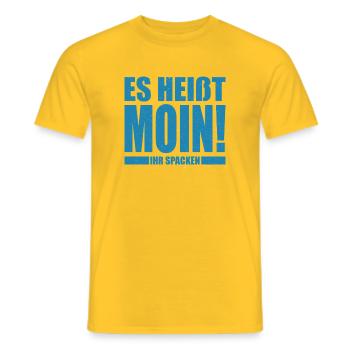 Ça s’appelle Moin, ihr Spacken - T-shirt homme - jaune - Devant - AI Model Male 178 dark (178cm)