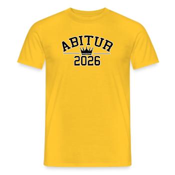 Abitur 2026 - T-shirt homme - jaune - Devant - AI Model Male 178 dark (178cm)