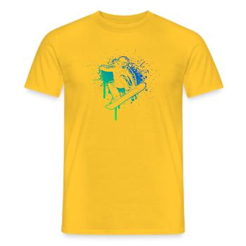 Snowboard Motiv das sofort wirkt - Männer T-Shirt - Gelb - Vorne - AI Model Male 178 dark (178cm)