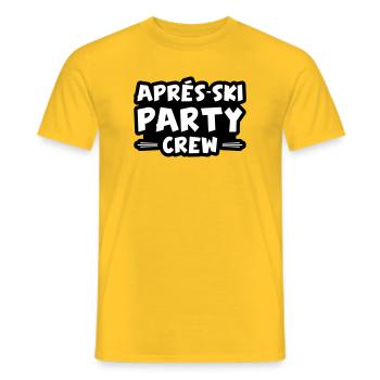 Apres Ski Party Crew - Männer T-Shirt - Gelb - Vorne - AI Model Male 178 dark (178cm)
