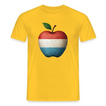 Luxembourg - T-shirt homme - jaune - Devant - AI Model Male 178 dark (178cm)