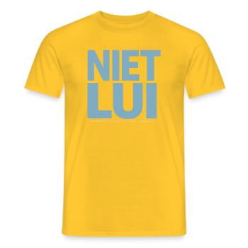 Energy well distributed - Men's T-Shirt - yellow - Front - AI Model Male 178 dark (178cm)