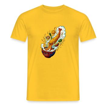 Tempura Rocket Monster Bowl - Männer T-Shirt - Gelb - Vorne - AI Model Male 178 dark (178cm)