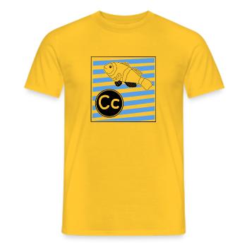 C wie Clownfisch  - Männer T-Shirt - Gelb - Vorne - AI Model Male 178 dark (178cm)