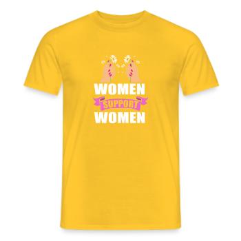 Frauentag Feminismus Feminist Feministin - Männer T-Shirt - Gelb - Vorne - AI Model Male 178 dark (178cm)