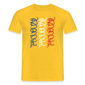 Provence Souvenir in Frankreich Farben - Männer T-Shirt - Gelb - Vorne - AI Model Male 178 dark (178cm)