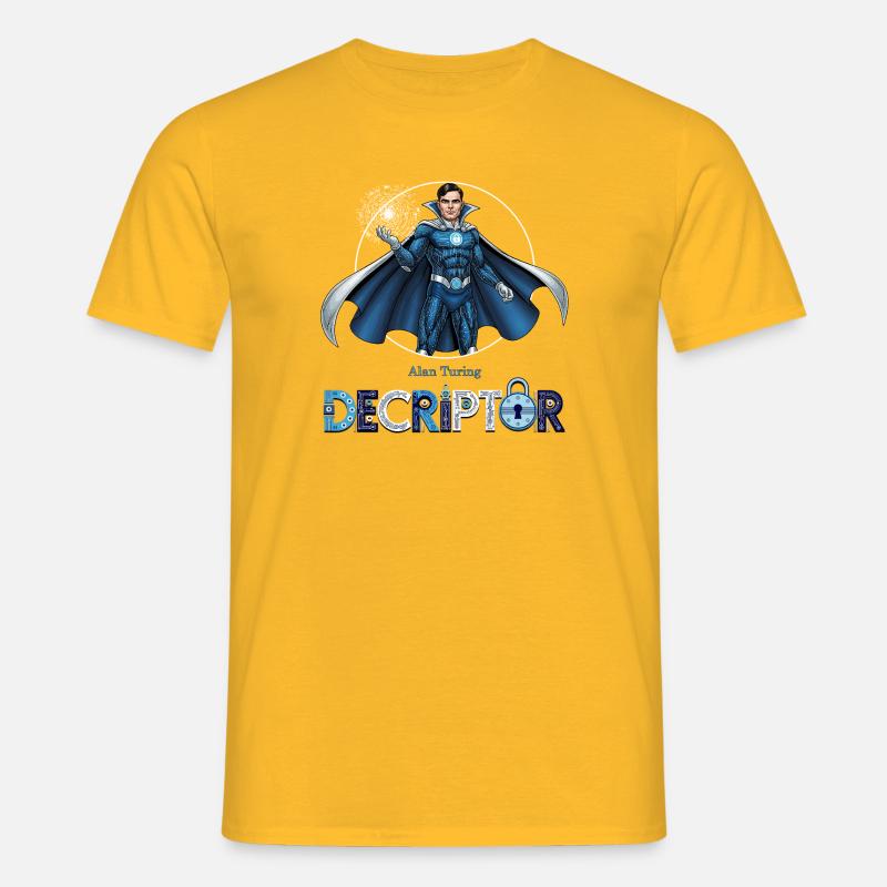 Hero Coder Decryptor - Men's T-Shirt - yellow