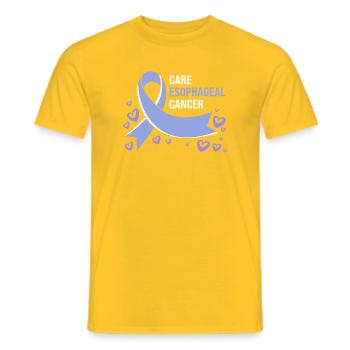 Cancer de l’œsophage Survivant du cancer de la chimiothérapie - T-shirt homme - jaune - Devant - AI Model Male 178 dark (178cm)