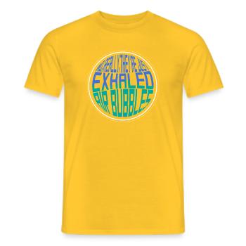 Diving Diver Snorkeling Recreational Diver - Men's T-Shirt - yellow - Front - AI Model Male 178 dark (178cm)