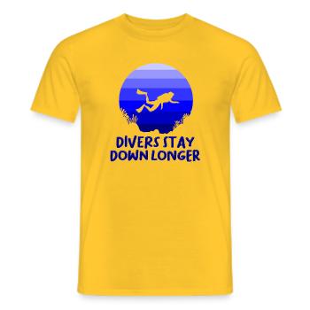 Tauchen Taucher Schnorcheln Sporttaucher - Männer T-Shirt - Gelb - Vorne - AI Model Male 178 dark (178cm)