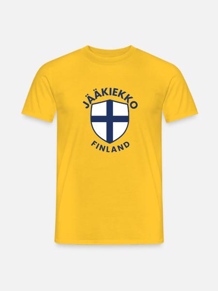 Jäähockey Finland Shield - Männer T-Shirt - Gelb