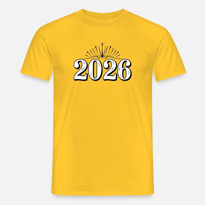 Jahreszahl 2026 | wonderful 2026 - Männer T-Shirt - Gelb