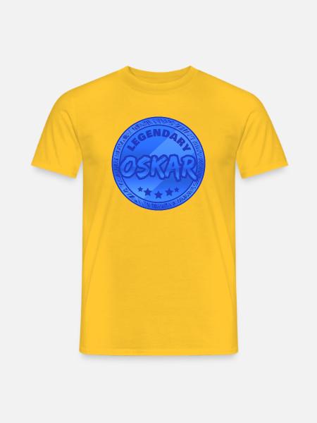 Oskar - Männer T-Shirt - Gelb