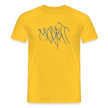 Berlin Moabit - Men's T-Shirt - yellow - Front - AI Model Male 178 dark (178cm)