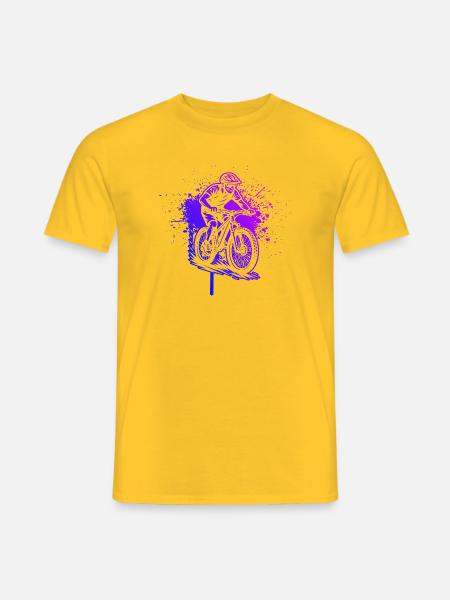 Un motif réservé au VTT - T-shirt homme - jaune