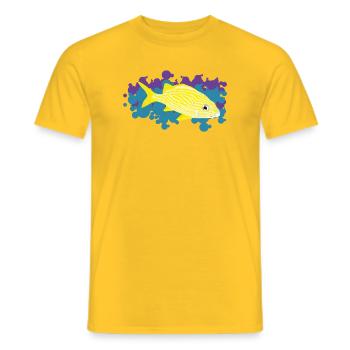 Gelber Corocoro – Haemulon flavolineatum - Männer T-Shirt - Gelb - Vorne - AI Model Male 178 dark (178cm)