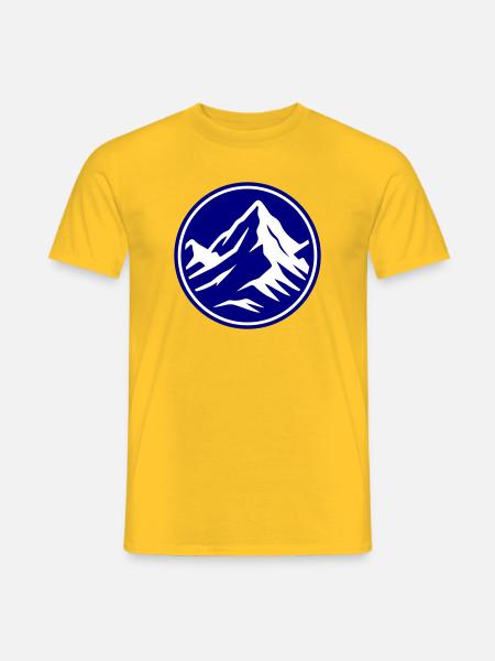 Mountain icon summit - Men's T-Shirt - yellow