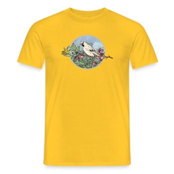 Colorful bird - Men's T-Shirt - yellow - Front - AI Model Male 178 dark (178cm)