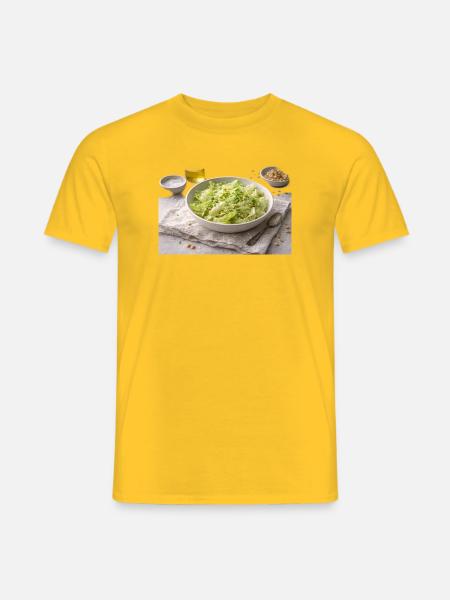 Salad with pine nuts - Men's T-Shirt - yellow