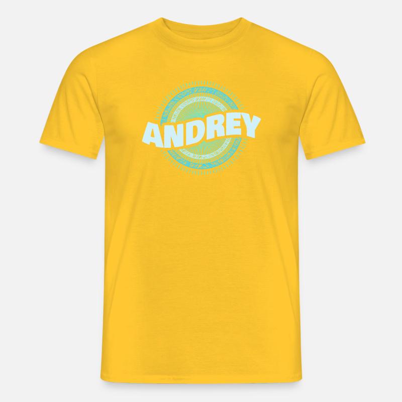 Andrey - Männer T-Shirt - Gelb