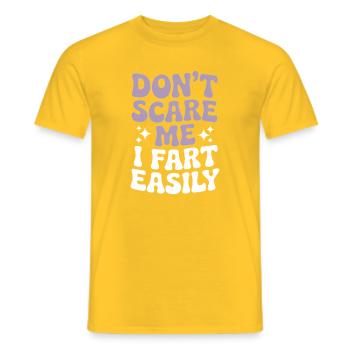 Dictons de pet, pets, cadeau de pets drôles - T-shirt homme - jaune - Devant - AI Model Male 178 dark (178cm)