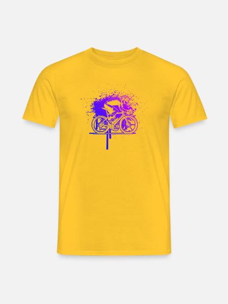 Roadbike Stil für jeden Anlass - Männer T-Shirt - Gelb