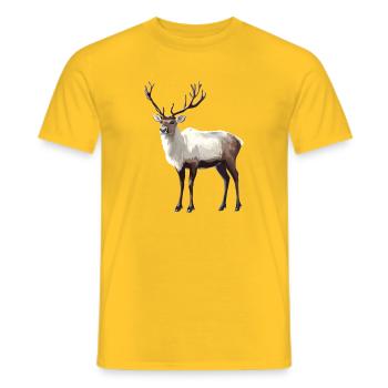 Renne Renne - T-shirt homme - jaune - Devant - AI Model Male 178 dark (178cm)