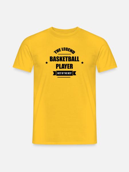 The Legend Basketball Player - Men's T-Shirt - yellow