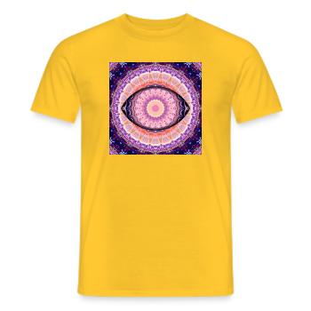 Auge der Wahrheit - Männer T-Shirt - Gelb - Vorne - AI Model Male 178 dark (178cm)