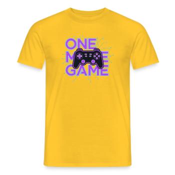 Ein Spielcontroller-Neon-Schaltkreis - Männer T-Shirt - Gelb - Vorne - AI Model Male 178 dark (178cm)