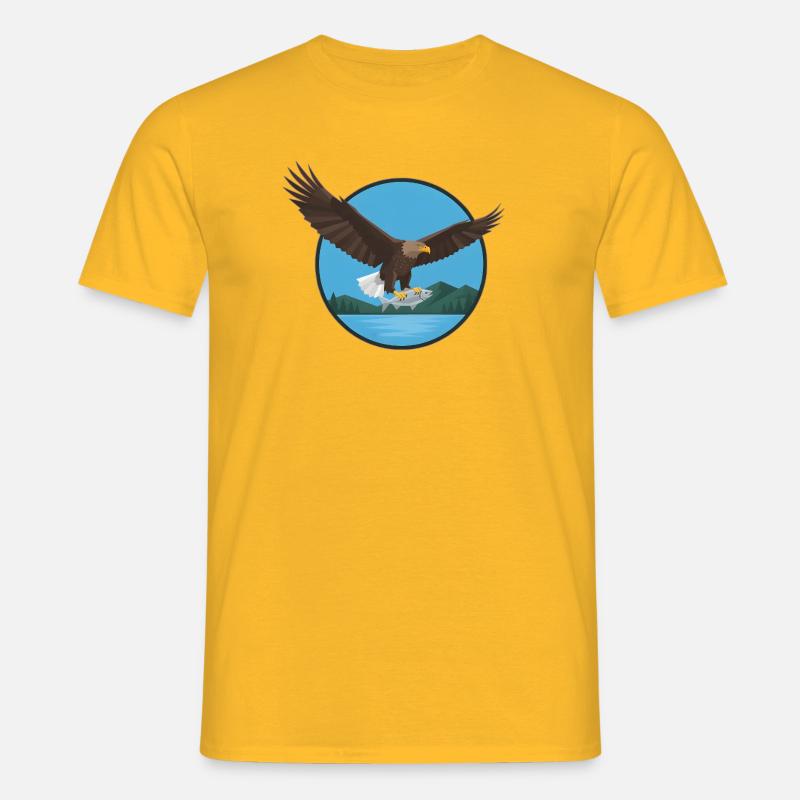 White-tailed eagle eagle - Men's T-Shirt - yellow