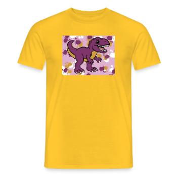 Allosaurus Dino - Männer T-Shirt - Gelb - Vorne - AI Model Male 178 dark (178cm)