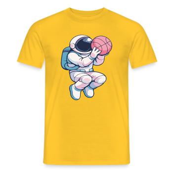 Astro Hoops : Dunk Lunaire - T-shirt homme - jaune - Devant - AI Model Male 178 dark (178cm)