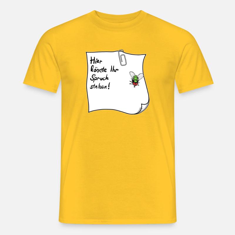 Notes – This could be your saying - Men's T-Shirt - yellow