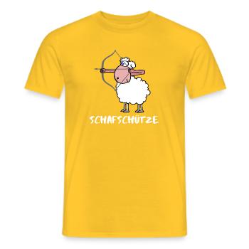 Sagittarius Sagittarius Zodiac Sign - Men's T-Shirt - yellow - Front - AI Model Male 178 dark (178cm)