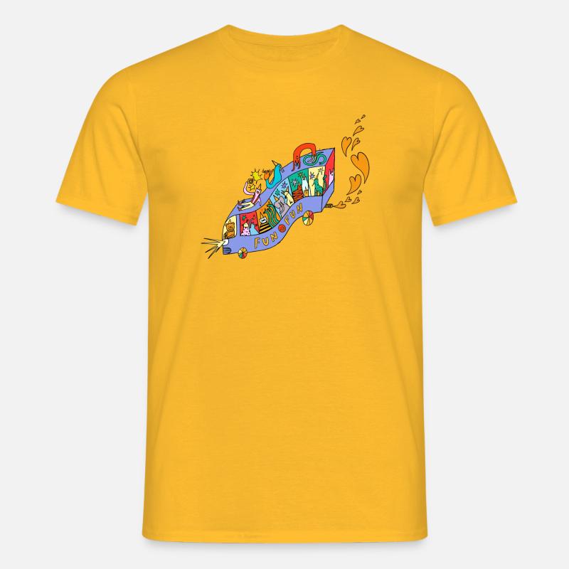 FUN_FUN_EXPRESS - Männer T-Shirt - Gelb