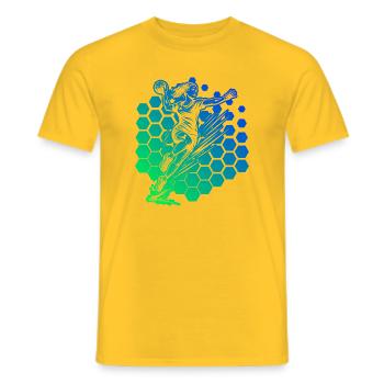 Handball Motiv mit Wiedererkennungswert fuer - Männer T-Shirt - Gelb - Vorne - AI Model Male 178 dark (178cm)