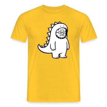 Karnevalmuffel Opa - T-shirt homme - jaune - Devant - AI Model Male 178 dark (178cm)