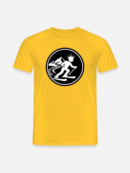 Ski King Skiing - Men's T-Shirt - yellow