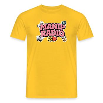 Manip Radio Humor Symbole und Logo Radiologie - Männer T-Shirt - Gelb - Vorne - AI Model Male 178 dark (178cm)