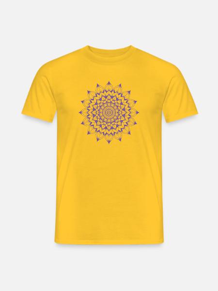 Mandala - T-shirt homme - jaune