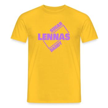 Lennas - T-shirt homme - jaune - Devant - AI Model Male 178 dark (178cm)