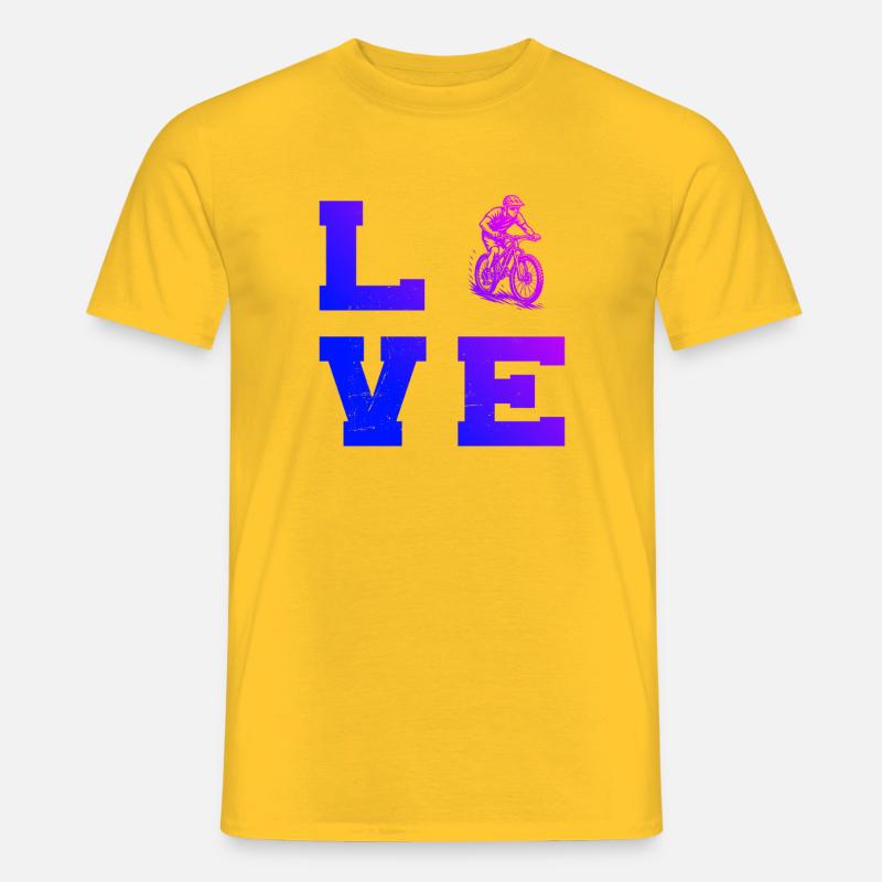 Déclaration directe sur le VTT - T-shirt homme - jaune