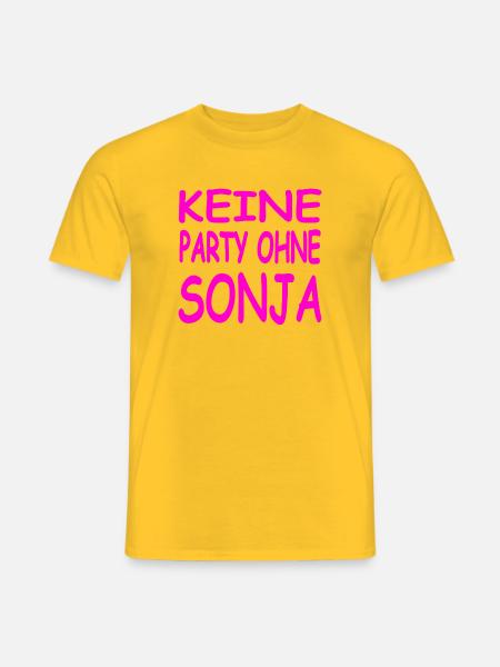 Sonja - Männer T-Shirt - Gelb