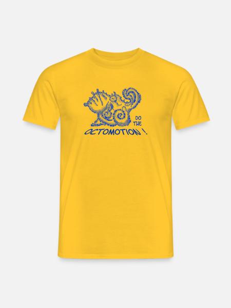 Do the Octomotion – Funny Octopus & Sea - Men's T-Shirt - yellow