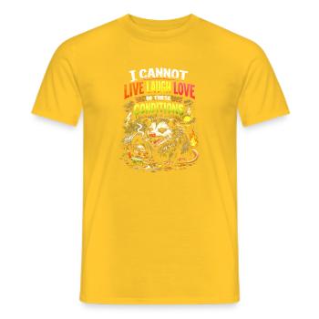 Rat du Chaos dans ces conditions - T-shirt homme - jaune - Devant - AI Model Male 178 dark (178cm)