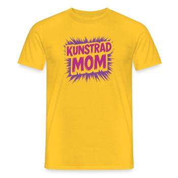 Cyclisme artistique, cyclisme artistique, cyclisme en salle, maman - T-shirt homme - jaune - Devant - AI Model Male 178 dark (178cm)