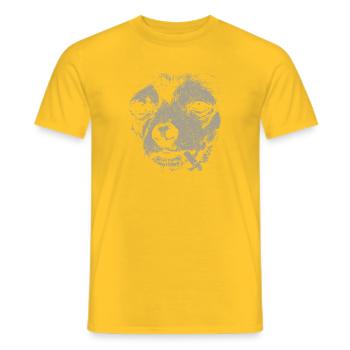 Chihuahua fumant un chien drôle mème humour Chi - T-shirt homme - jaune - Devant - AI Model Male 178 dark (178cm)