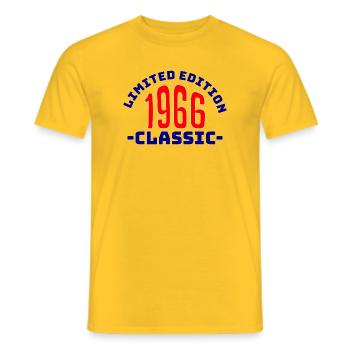 1966 Classic Limited Edition - Männer T-Shirt - Gelb - Vorne - AI Model Male 178 dark (178cm)