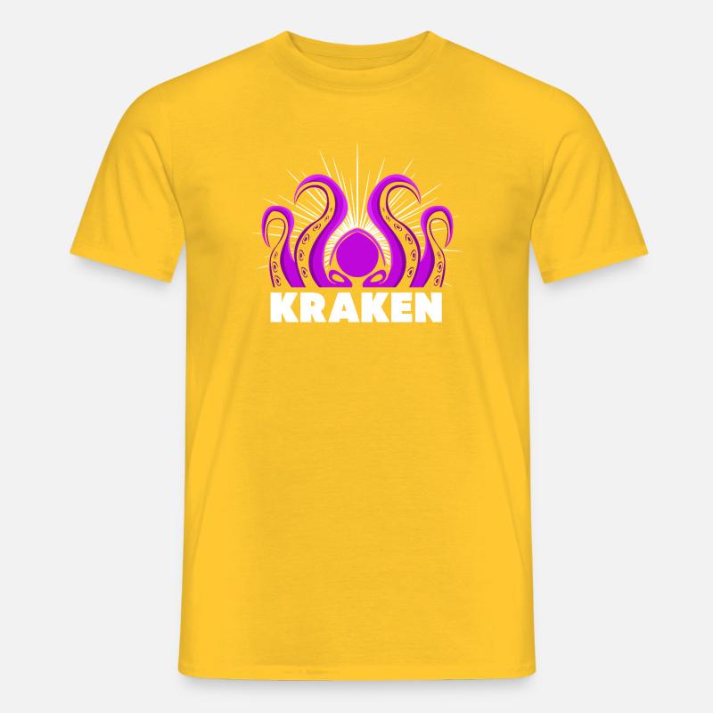 Octopus Octopus Octopus Octopus Octopus - Men's T-shirt - yellow